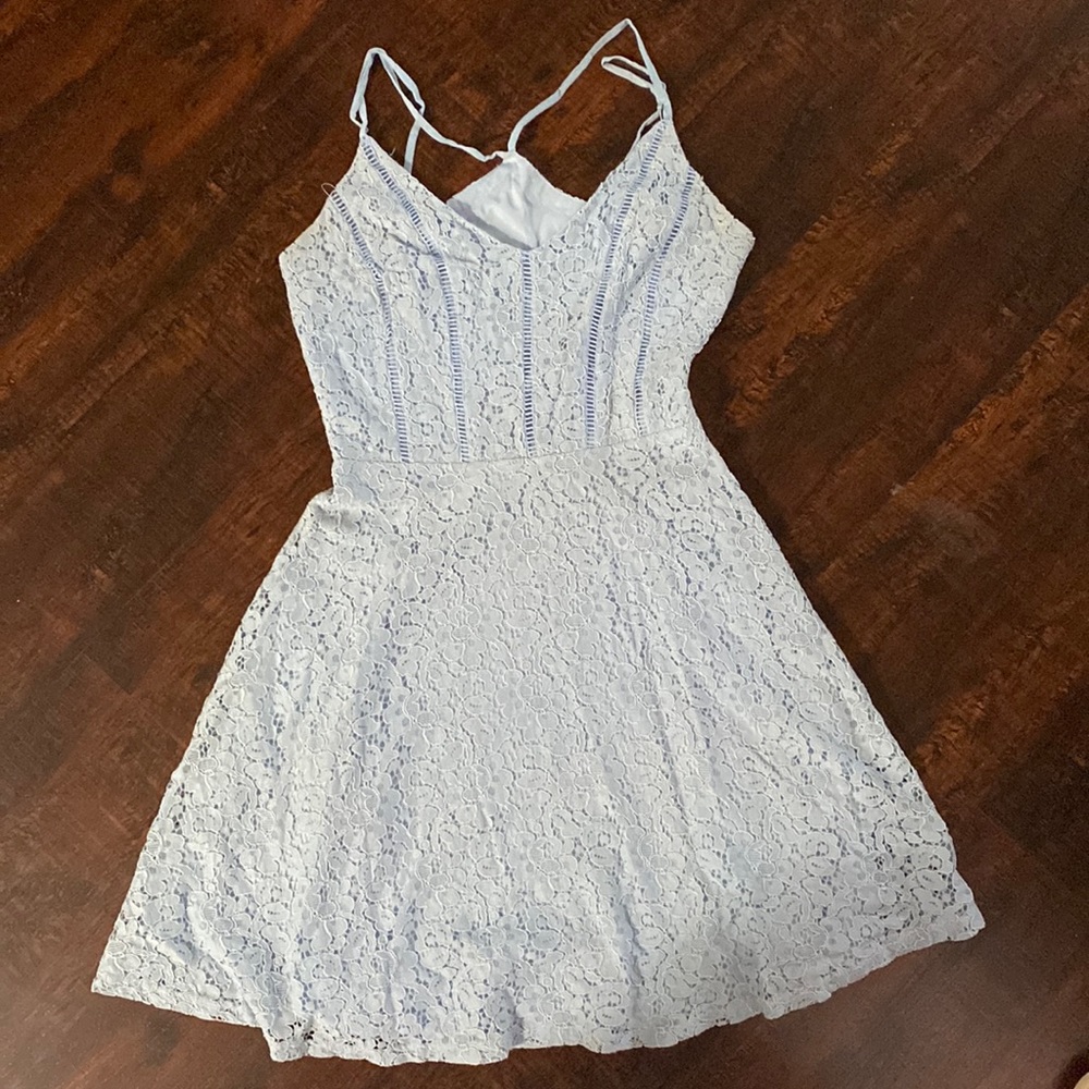 womens baby blue dress